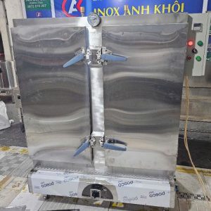 Tủ Hấp Cơm 100 kg Điện Và Ga Inox 304 THC09304