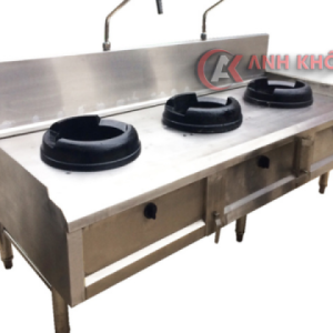 Bếp Á 3 Họng Kiềng Gang Inox 304 BA04304