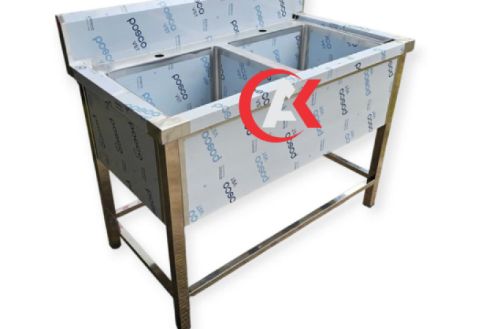 CHẬU 2 HỘC ỐP MẶT TRƯỚC VÀ 2 HÔNG CR01