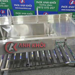 Chậu Rửa 1 Học Lớn Có Bàn Thao Tác CR18304