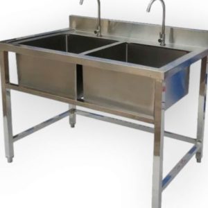 Chậu Rửa Inox Công Nghiệp 2 Học CR12304