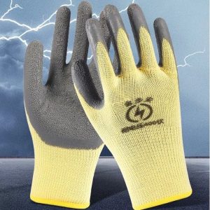 Găng Tay Cách Điện 400V Chống Mài Mòn Chống Trượt Và Thoáng Khí