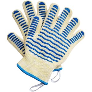 Găng Tay Chịu Nhiệt Lò Nướng, Lò Vi Sóng Chất Liệu Aramid + Silicone Chống Trượt, Cách Nhiệt 500°C Dài 26cm