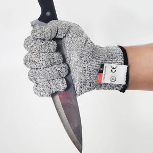 Găng tay chống cắt cấp độ 5 HPPE-2 viền đen