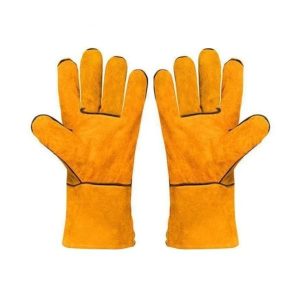 Găng Tay Hàn Da Bò 14 Inch Màu Vàng