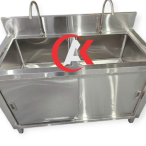 Tủ Inox Có 2 Chậu Rửa Cửa lùa TCR07304