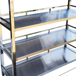 KỆ INOX 4 TẦNG PHẲNG
