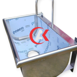 GIA CÔNG MÁNG RỬA TAY INOX 304 TREO TƯỜNG THIẾT KẾ VÒI ĐẠP CHÂN GC21