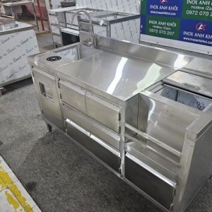 QUẦY PHA CHẾ INOX 304 ĐẶT THEO YÊU CẦU