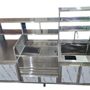 QUẦY PHA CHẾ CAFE INOX QAK 01