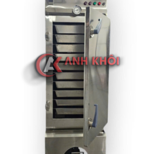Tủ Hấp Cơm 50kg Điện Và Ga Inox 304 THC02304