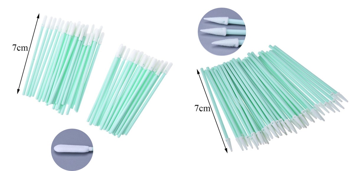 Thông tin Tăm bông phòng sạch 7cm - Mút ( tròn,nhọn )