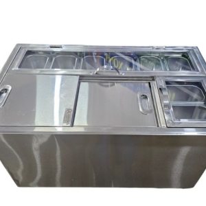 Thùng Đá Inox Âm Quầy Có Khay Topping TDTP854 - 201