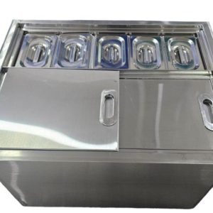 Thùng Đá Inox Âm Quầy Có Khay Topping TDTP6554 - 201