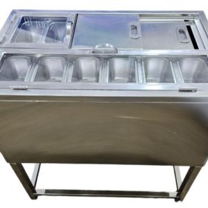 Thùng Đá Inox Kèm Khay Topping TĐ2106 - 304