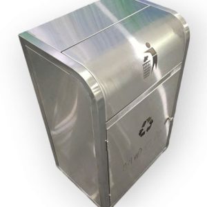 Thùng Rác 1 Ngăn Inox 304 TR01304