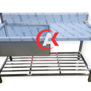 CHẬU RỬA 1 HỌC CÓ BÀN THAO TÁC CÓ KỆ DƯỚI CR03