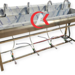 MÁNG RỬA TAY ĐẠP CHÂN 4 VÒI M02